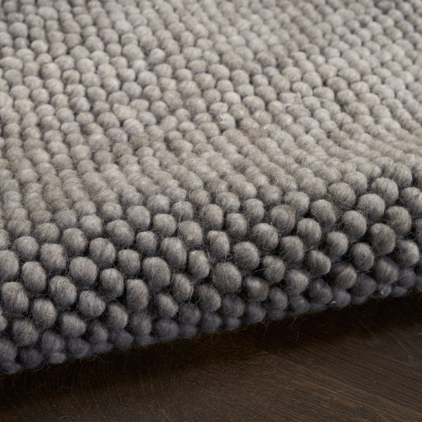 nourison pure knots knt01 grey rug