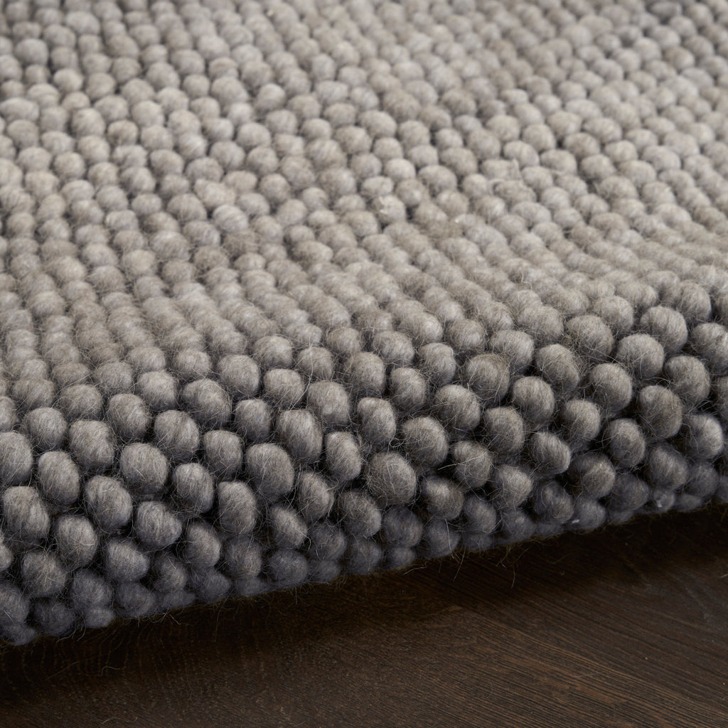 nourison pure knots knt01 grey rug