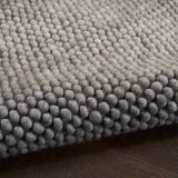 nourison pure knots knt01 grey rug