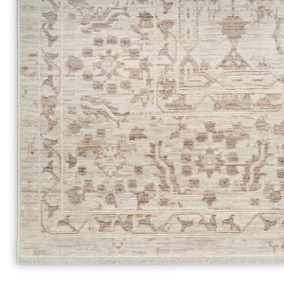 nourison shadows shw05 ivory grey rug