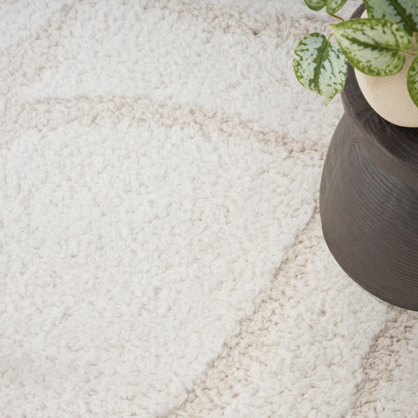 nourison modern shag mmd03 ivory beige rug