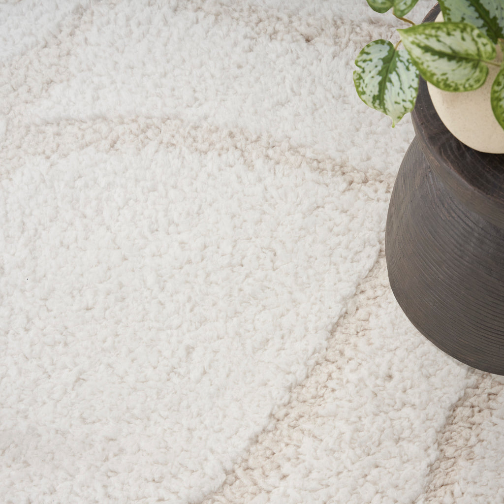 nourison modern shag mmd03 ivory beige rug