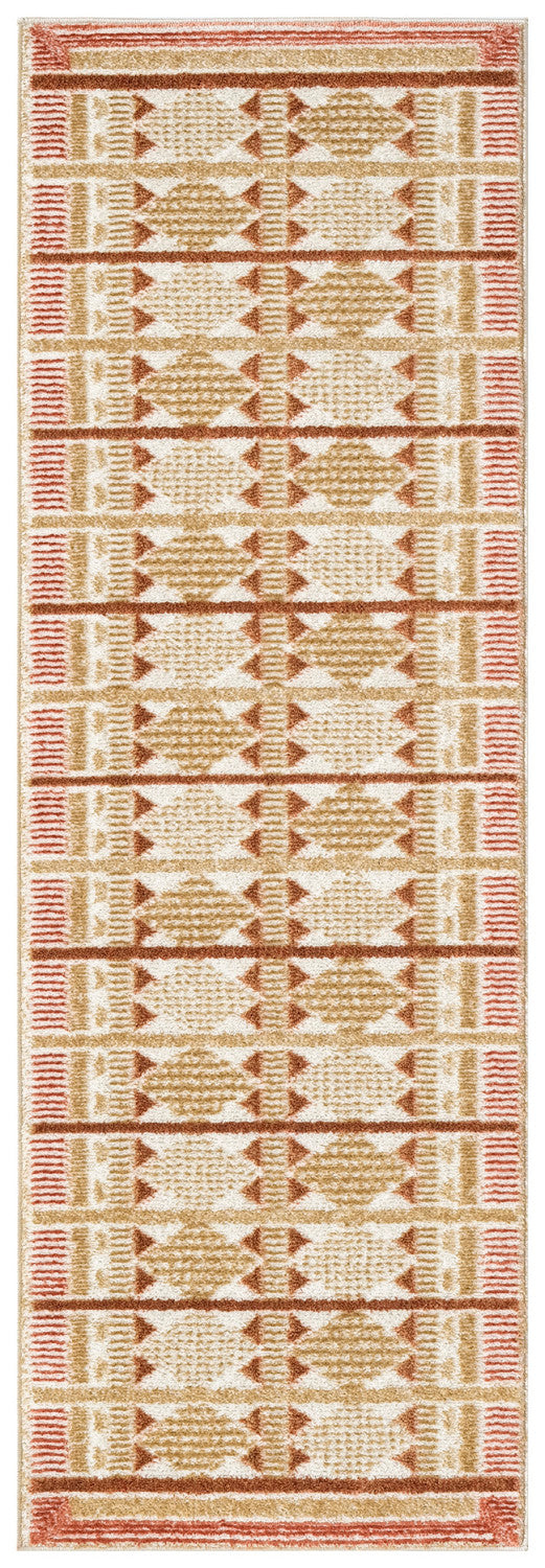 nourison nordic nrc06 rust rug