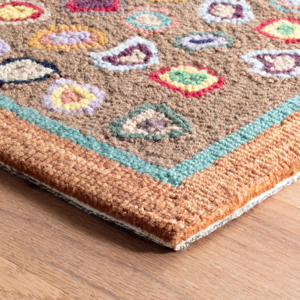 dash albert cats paw rda014 brown rug