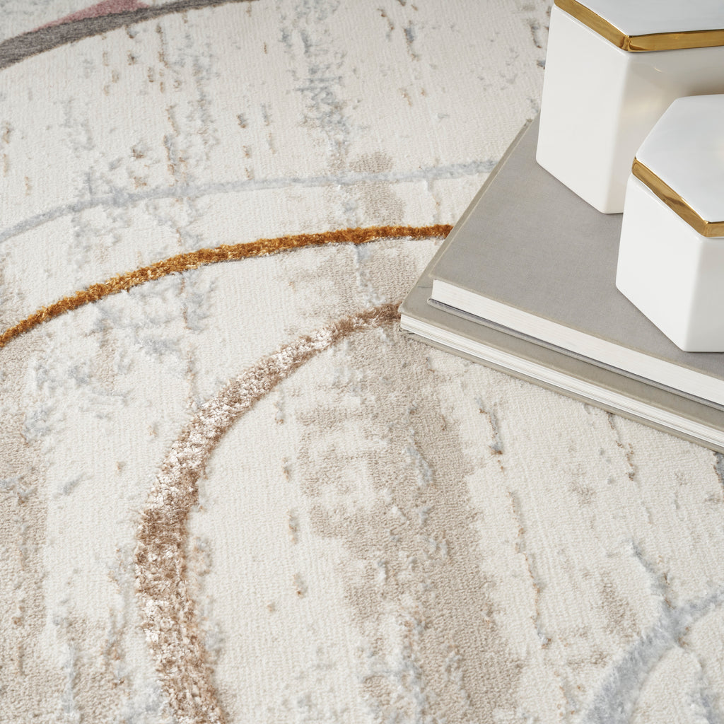 nourison glitz glz01 ivory multi rug