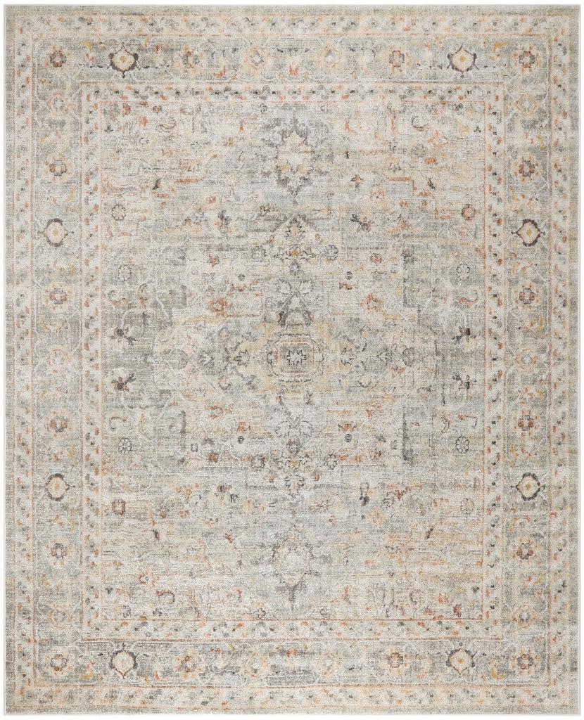nourison oushak home ous02 light grey rug