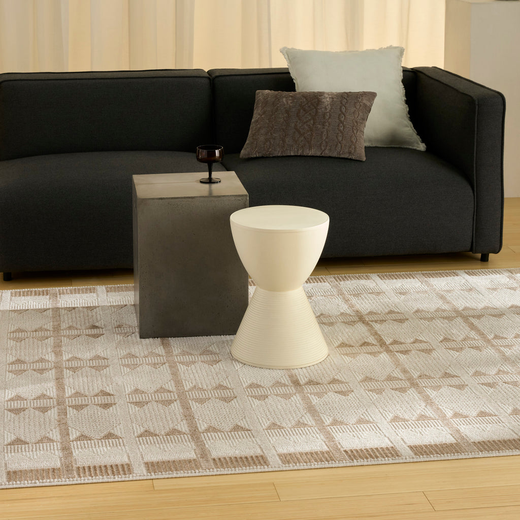 nourison nordic nrc06 taupe rug