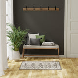 nourison dekor dek01 ivory brown rug
