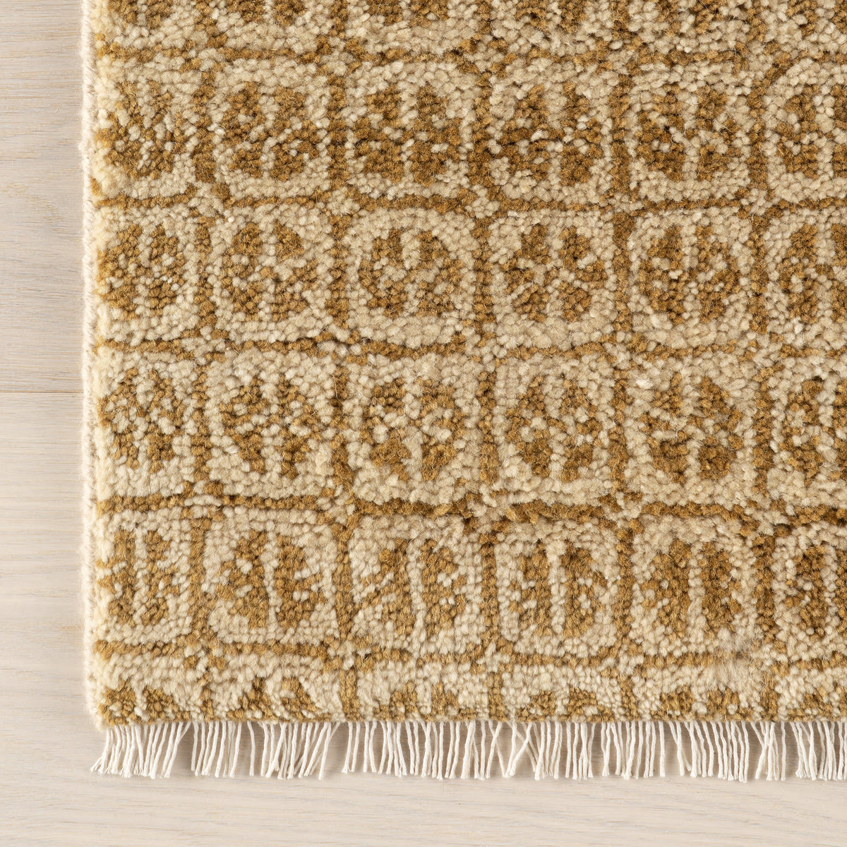dash albert tullie da2363 ochre hand knotted wool rug