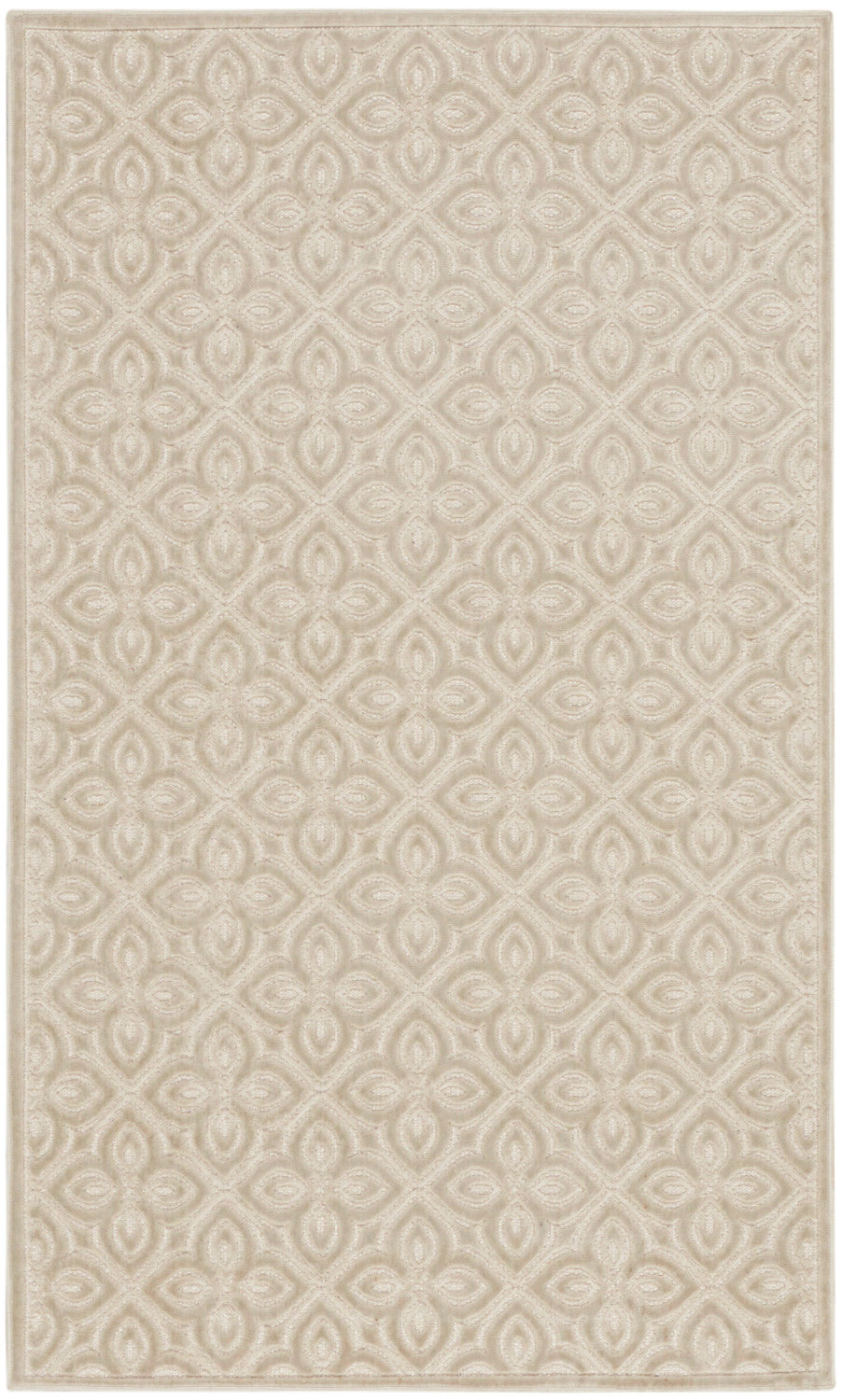 nourison washable charm wch03 silver ivory rug