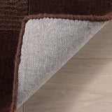 dash albert elevated solids 200svhl01c truffle brown woven flatwoven wool rug