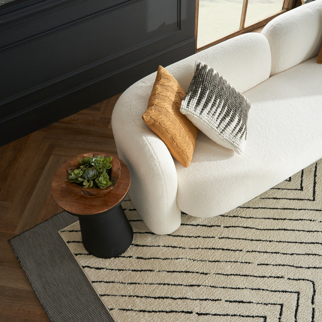 nourison modern comfort mnc01 ivory black rug
