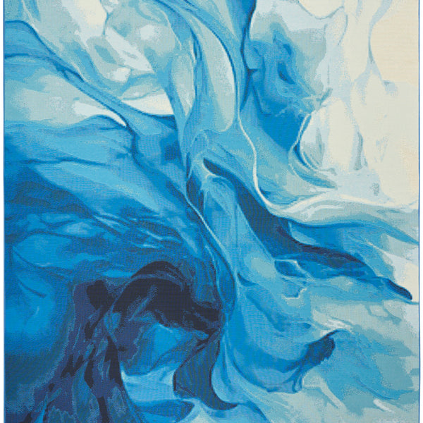 nourison color splash csp09 blue ivory rug