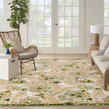 nourison aloha alh17 ivory green rug