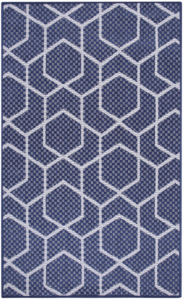 nourison horizon indoor outdoor hoz01 navy rug