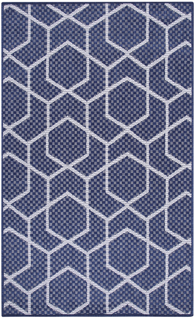 nourison horizon indoor outdoor hoz01 navy rug