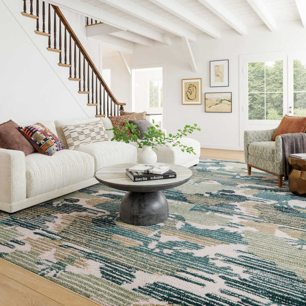 dash albert ladycross da2416 green machine washable polyester rug