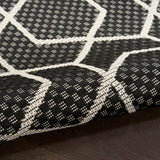 nourison horizon indoor outdoor hoz01 black rug