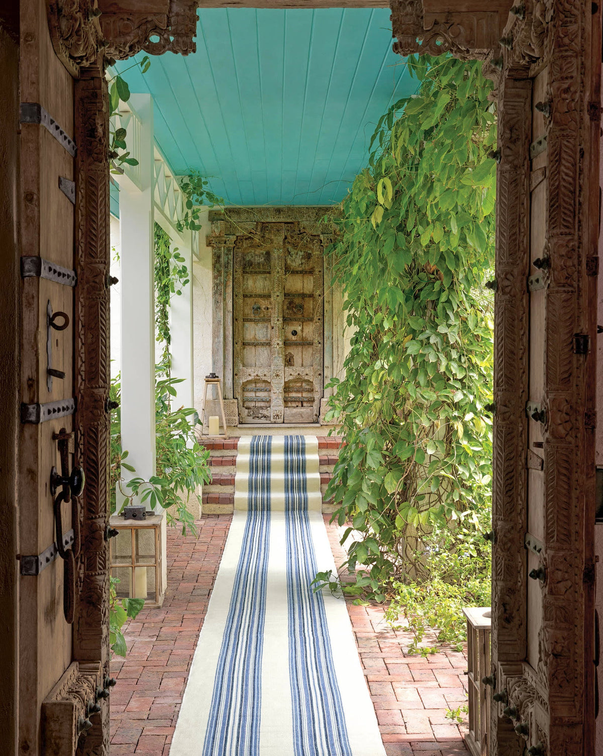 dash albert road runner da1735 blue rug