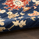 nourison antique bloom anb01 navy rug