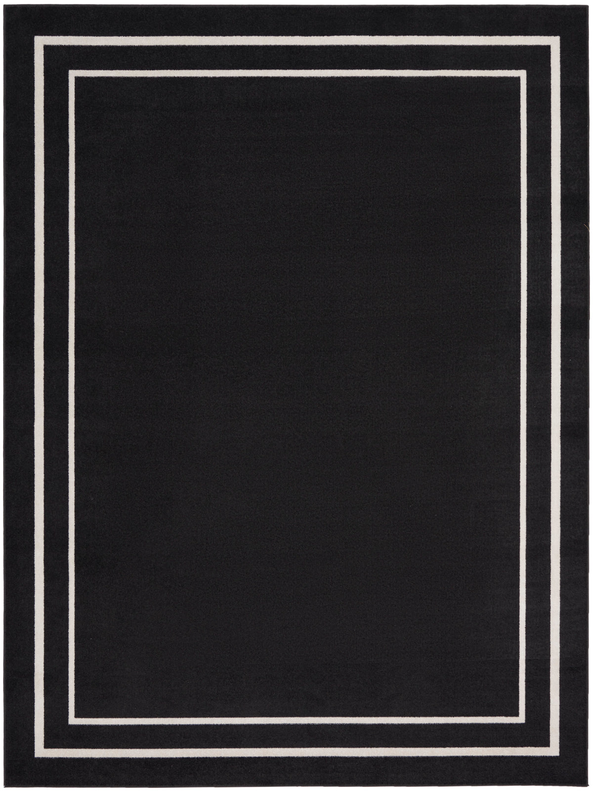 nourison nourison essentials nre02 black ivory rug