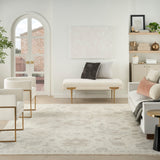 nourison aldora ald14 ivory grey rug