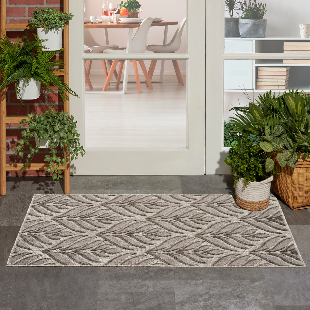 nourison aloha alh35 charcoal rug