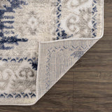 Hauteloom Bindi HJPTBINDIA2 Navy Machine Made Polypropylene Rug