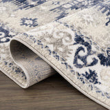 Hauteloom Bindi HJPTBINDIA2 Navy Machine Made Polypropylene Rug