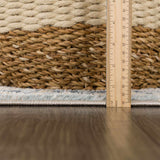 Hauteloom Brend HJPTBRENAA1 Beige Machine Made Polypropylene Rug