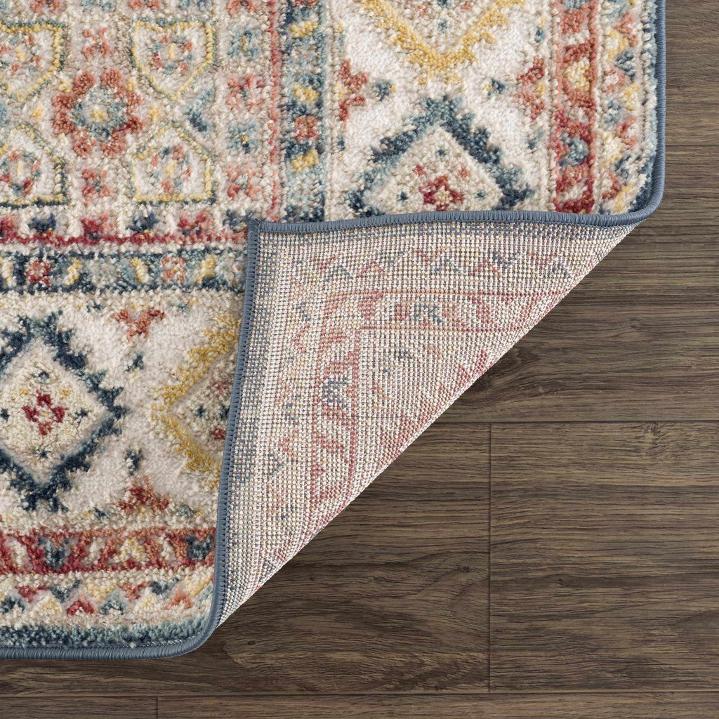 Hauteloom Brend HJPTBRENAA3 Navy Machine Made Polypropylene Rug