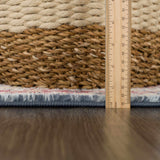 Hauteloom Brend HJPTBRENAA3 Navy Machine Made Polypropylene Rug