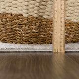 Hauteloom Brend HJPTBRENAA2 Cream Machine Made Polypropylene Rug