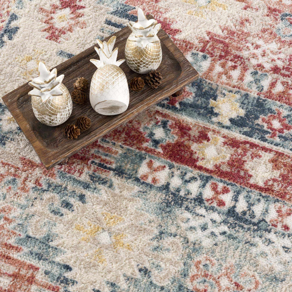 Hauteloom Bindi HJPTBINDIA1 Blue Machine Made Polypropylene Rug