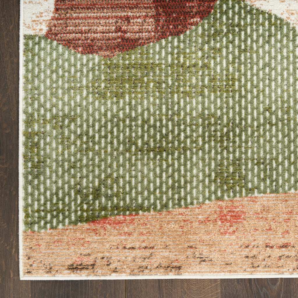 nourison nordic nrc18 beige multi rug