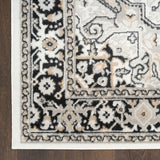 nourison dekor dek08 ivory charcoal rug