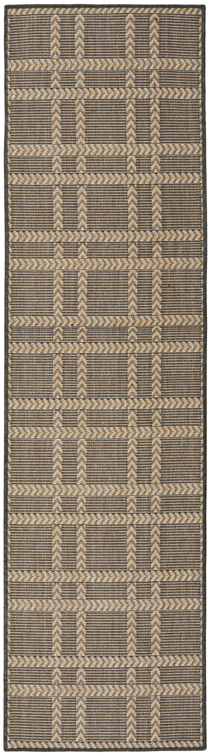 nourison horizon indoor outdoor hoz04 charcoal rug