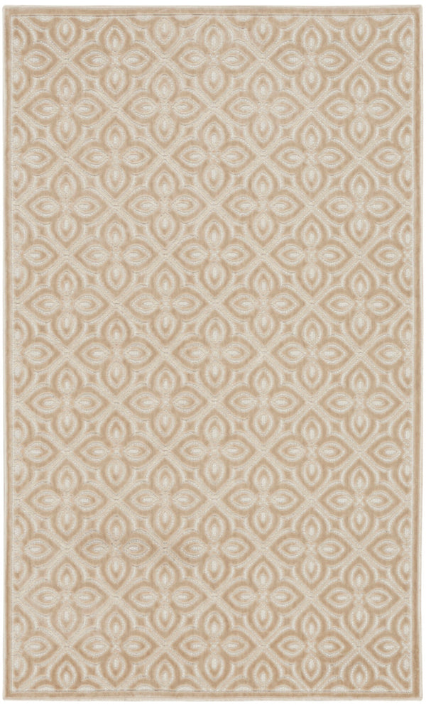 nourison washable charm wch03 beige ivory rug