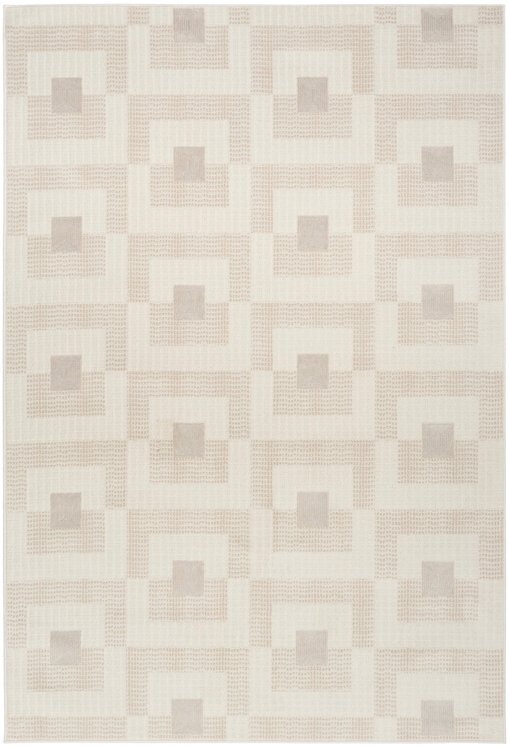 nourison nordic nrc05 ivory beige rug
