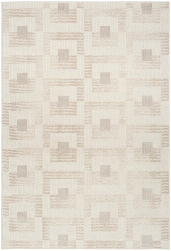 nourison nordic nrc05 ivory beige rug