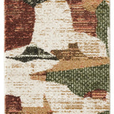 nourison nordic nrc18 beige multi rug