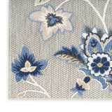 nourison aloha alh31 blue grey rug