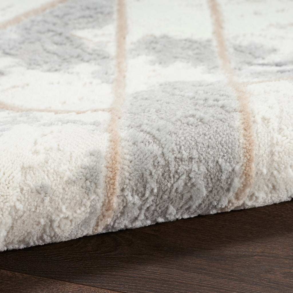 nourison elation etn11 ivory grey rug