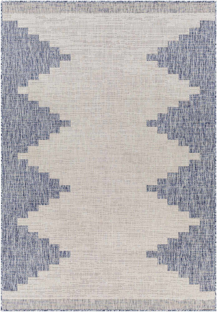 Hauteloom Djugun CALUY Blue Machine Made Polypropylene Rug