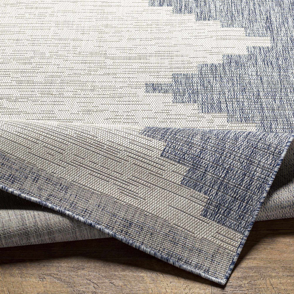 Hauteloom Djugun CALUY Blue Machine Made Polypropylene Rug