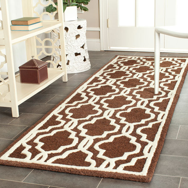 safavieh clearance cambridge cam131h dark brown rug
