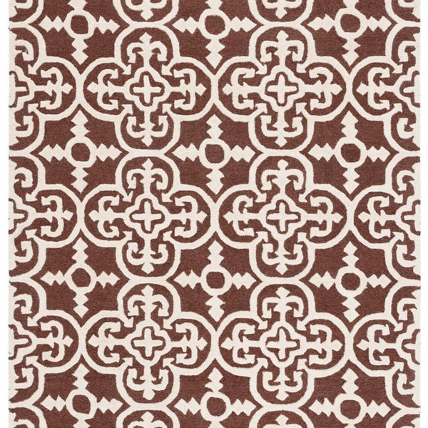 safavieh clearance cambridge cam133h dark brown rug