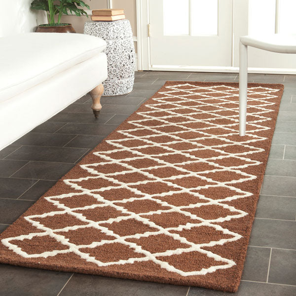 safavieh clearance cambridge cam137h dark brown rug