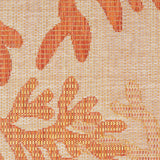 nourison garden oasis goa05 coral rug