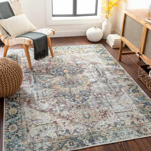 Hauteloom Catigbian CATIG Light Gray Machine Made Polyester Rug